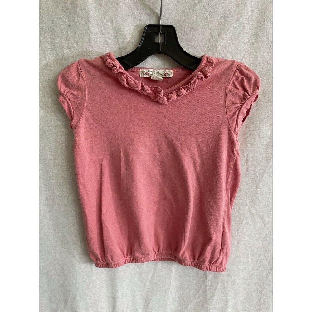 Old Navy Baby Girls T-Shirt Pink Short Sleeves 100% Cotton  Size 18-24M